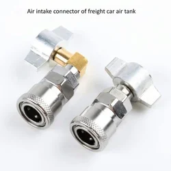 Caminhão Poeira Gun Air Tank Connector Straight Connect Cotovelo, conector integrado, 1 conjunto