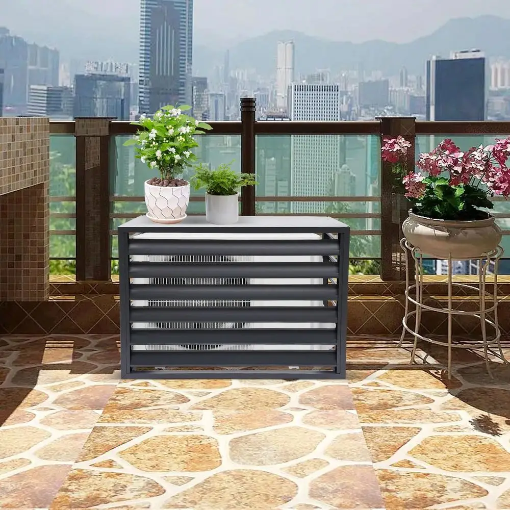 

Air Conditioner Fence Panels, Outdoor Privacy Fence Covers, Condenser Protective Cover, Aluminum Alloy AC Privacy Screen Perfec