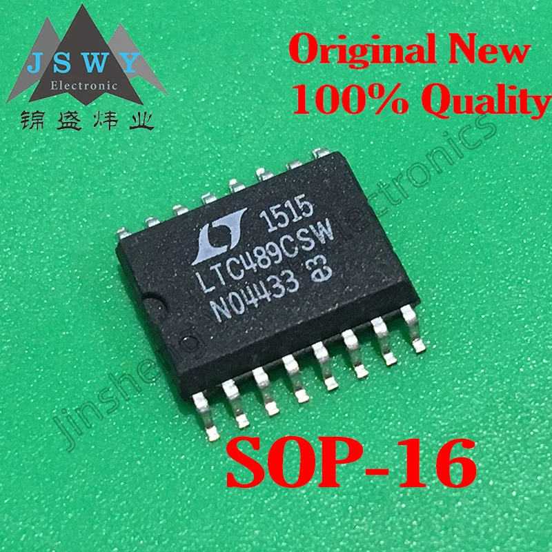 

(1/5 pieces) LTC489CSW LTC489 SOP-16 Quad RS-485/RS-422 Line Receiver/Original/Fast Delivery/In Stock