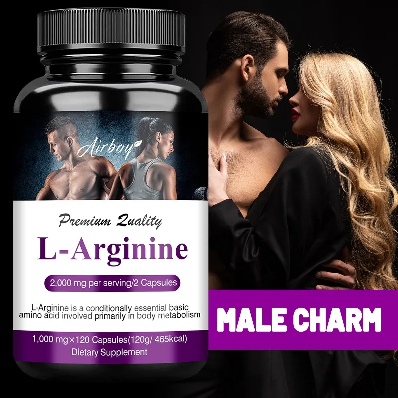 

Men's Health Supplement L-Arginine - for Energy, Performance, Endurance, Muscle Growth, Vascular Function