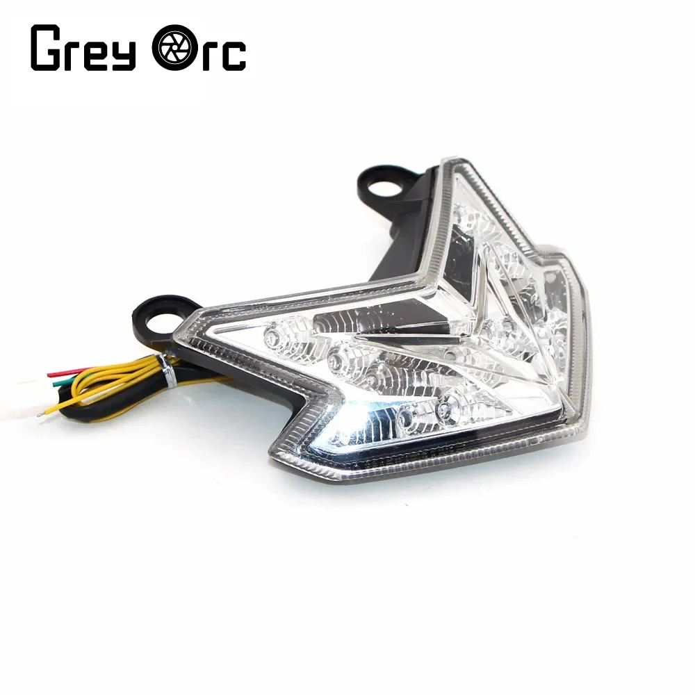 مصباح ليد خلفي لكاواساكي Z125 Z800 ZX6R النينجا الضوء الخلفي LED تشغيل أضواء الفرامل Z125 برو مصباح إشارة دراجة نارية الملحقات #2