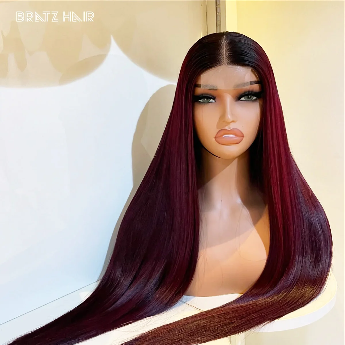 Human Hair Ombre Burgundy 13x6 13x4 HD Transparent Lace Front Wigs T1b/99j 4x4 5x5 Closure Glueless Wigs for Woman Ready to Wear