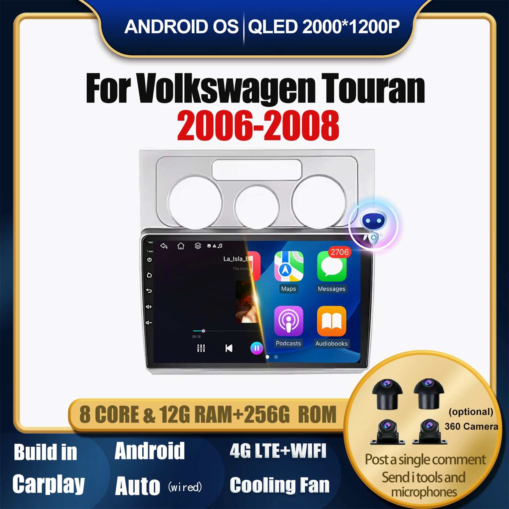 Android 14 Π΄Π»Ρ Volkswagen Touran 2006-2008 ΠΠ²ΡΠΎΠΌΠΎΠ±ΠΈΠ»ΡΠ½ΡΠΉ ΡΠ°Π΄ΠΈΠΎΠΏΡΠΈΠ΅ΠΌΠ½ΠΈΠΊ Bluetooth 4G Lte ΠΡΠ»ΡΡΠΈΠΌΠ΅Π΄ΠΈΠΉΠ½ΡΠΉ Π²ΠΈΠ΄Π΅ΠΎΠΏΠ»Π΅Π΅Ρ Carplay GPS-Π½Π°Π²ΠΈΠ³Π°ΡΠΈΡ Android 14 Π΄Π»Ρ Volkswagen Touran 2006-2008 ΠΠ²ΡΠΎΠΌΠΎΠ±ΠΈΠ»ΡΠ½ΡΠΉ ΡΠ°Π΄ΠΈΠΎΠΏΡΠΈΠ΅ΠΌΠ½ΠΈΠΊ Bluetooth 4G Lte ΠΡΠ»ΡΡΠΈΠΌΠ΅Π΄ΠΈΠΉΠ½ΡΠΉ Π²ΠΈΠ΄Π΅ΠΎΠΏΠ»Π΅Π΅Ρ Carplay GPS-Π½Π°Π²ΠΈΠ³Π°ΡΠΈΡ