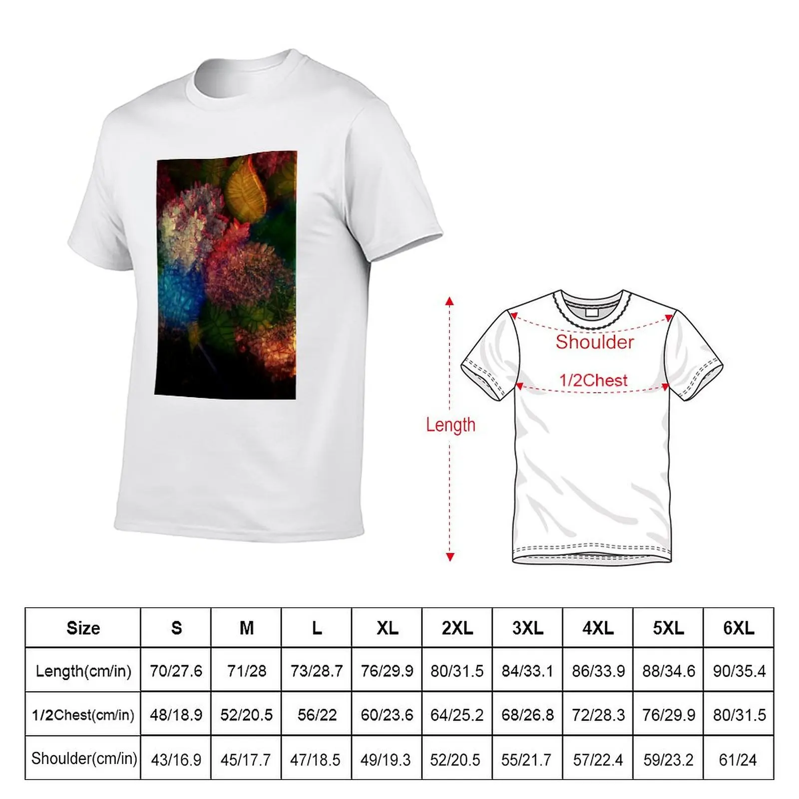 Scaly Hydrangea T-Shirt t shirts for man pack white anime t shirts for man T-Shirt