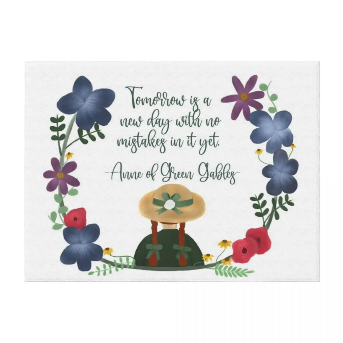 

Anne of Green Gables Throw Blanket Luxury Thicken Quilt Flannel Comforter Blankets