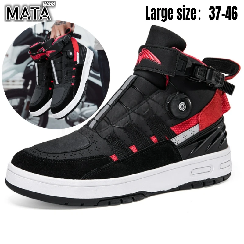 Hot Off-road Riding Shoes Protection Bike Boots for Couples Men Sports Shoes for Professional Racers Moto Shoes Moto Equipment