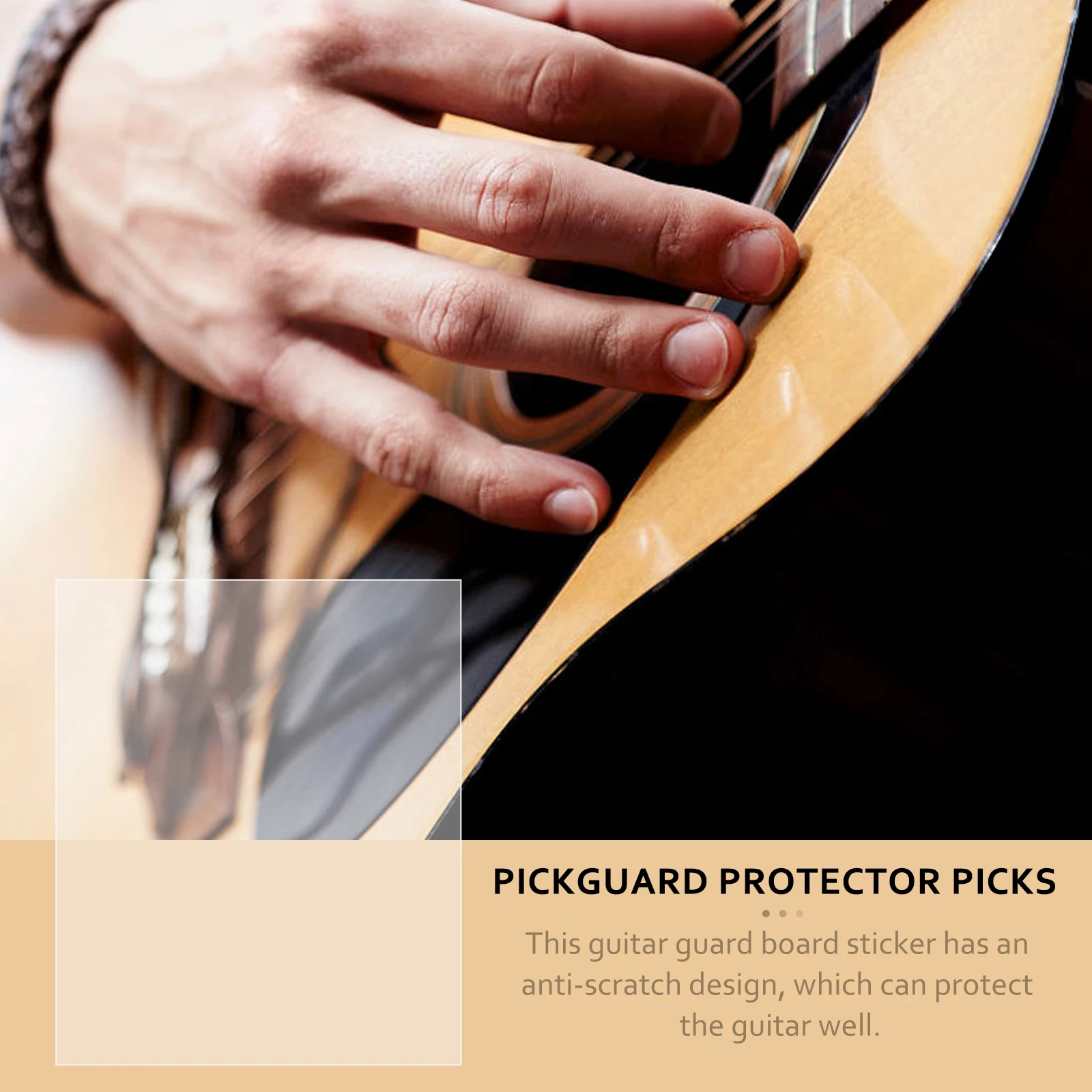

Material Guitar Pickguard Stickers Anti Scratch Protector for (partial Is PVC)