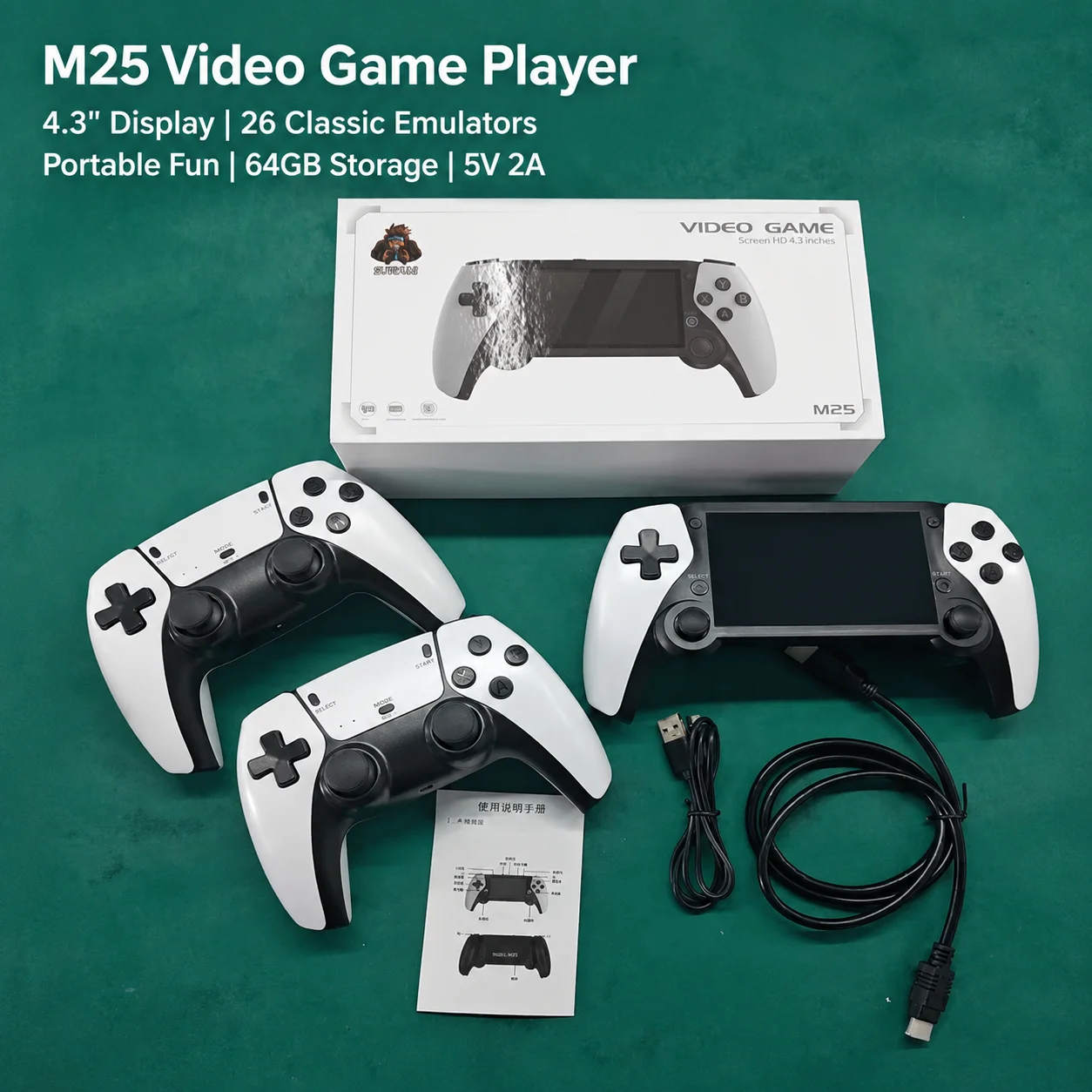 Konsola do gier przenośna M25 – Gaming Console.Emulators recenzja i cena