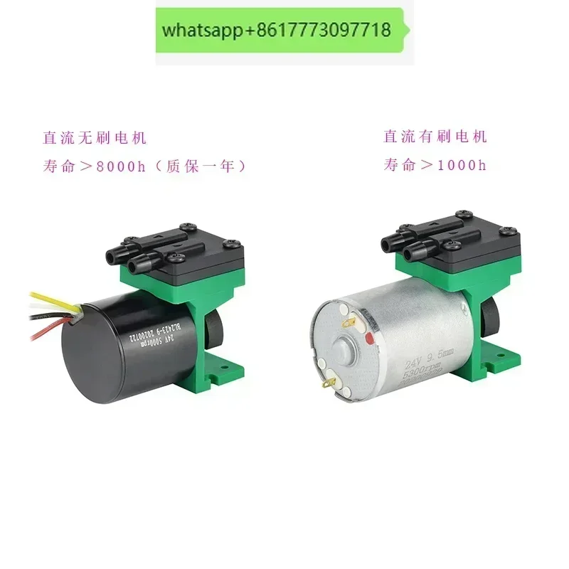 Brushless micro vacuum pump 24V mini electric small air pump 12V air extraction sampling small pengpu