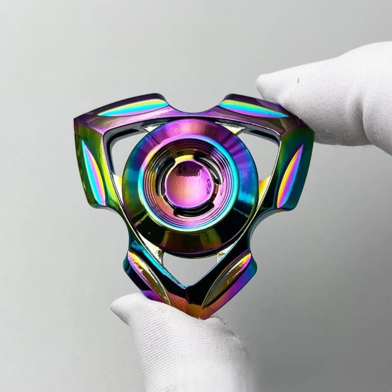 Metal Mini Hand Fidget Spinner Roller Fingertip Spinning Top Tip Gyro EDC Relieve Stress Relief Office Desk Toys Anti Anxiety