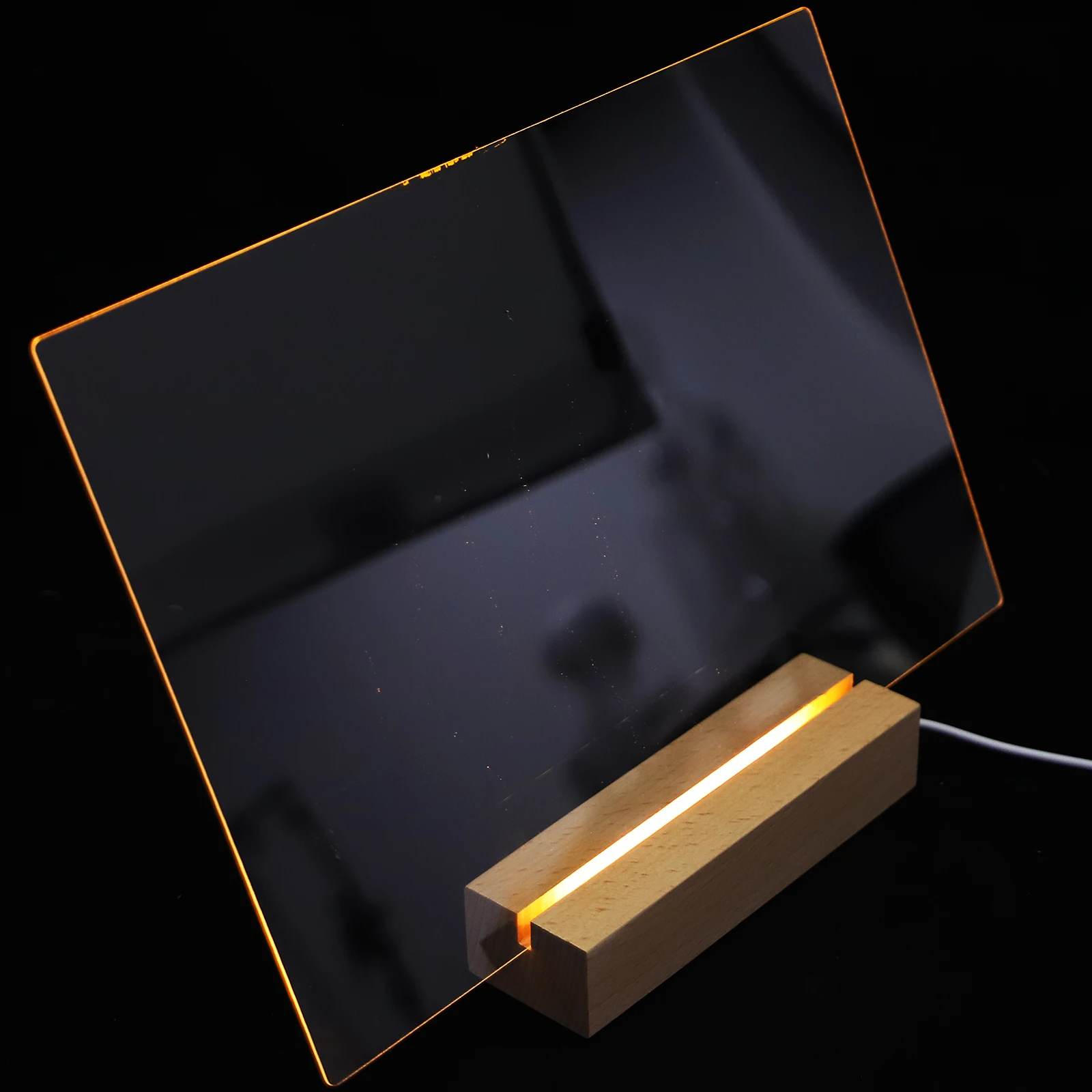 

Transparent Desktop Whiteboard for Office Home Reusable Clear Message Acrylic Writing Board Lightweight Portable Memo Dry Erase