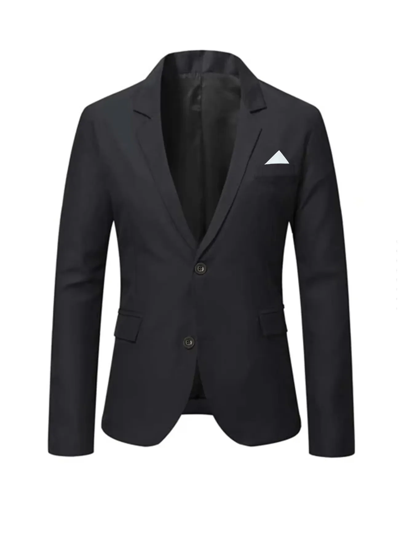 Herren Business-Anzugjacke in Regular Fit, Elegantes Design, 2-Knopf-Hochzeitsmantel, Formelle Kleidung, Stilvolle Herrenbekleidung – Detail 2
