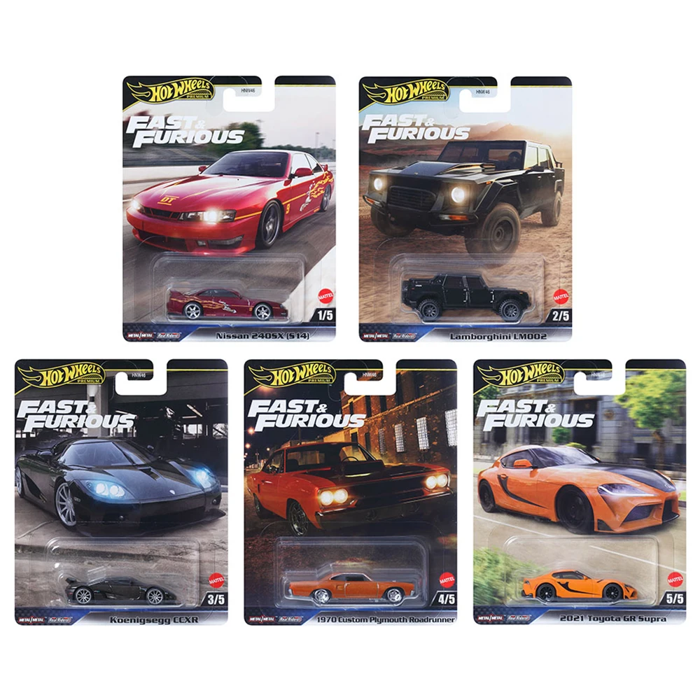 Hot Wheels Cars KOENIGSEGG CCXR LAMBORGHINI LM002 TOYOTA GR SUPRA 1/64 Metal Die-cast Model Collection Toy Vehicles HNW46