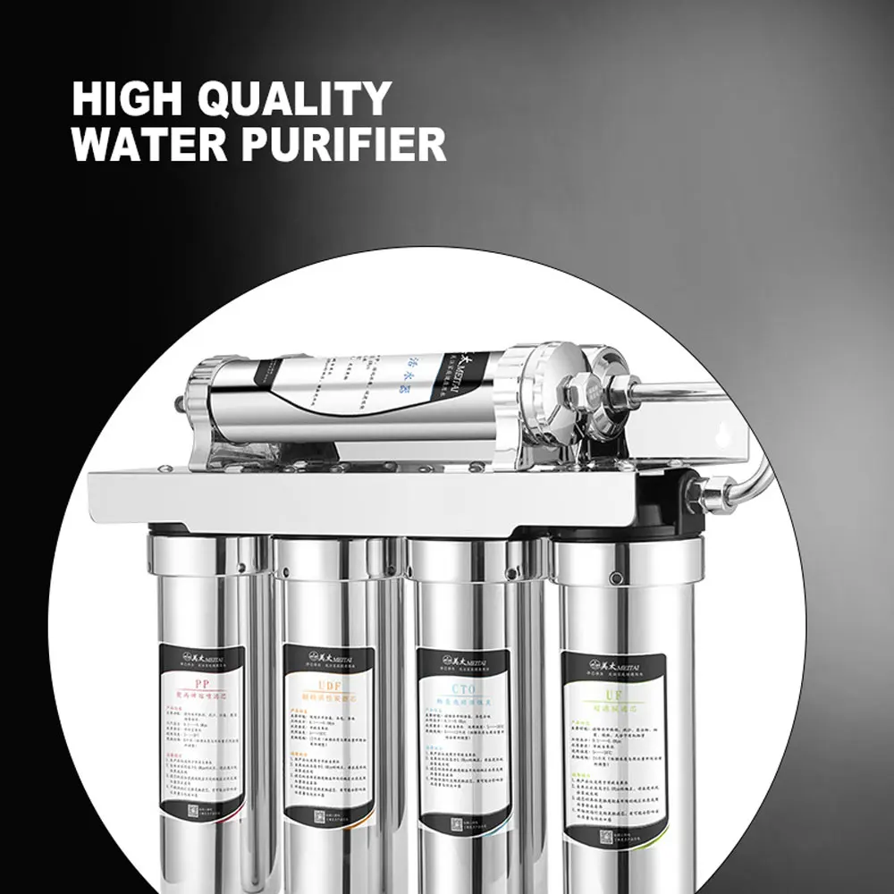 Household Water Purifier Descaling Kitchen Stainless Steel Direct Drinking Water Filter purificador de agua potable