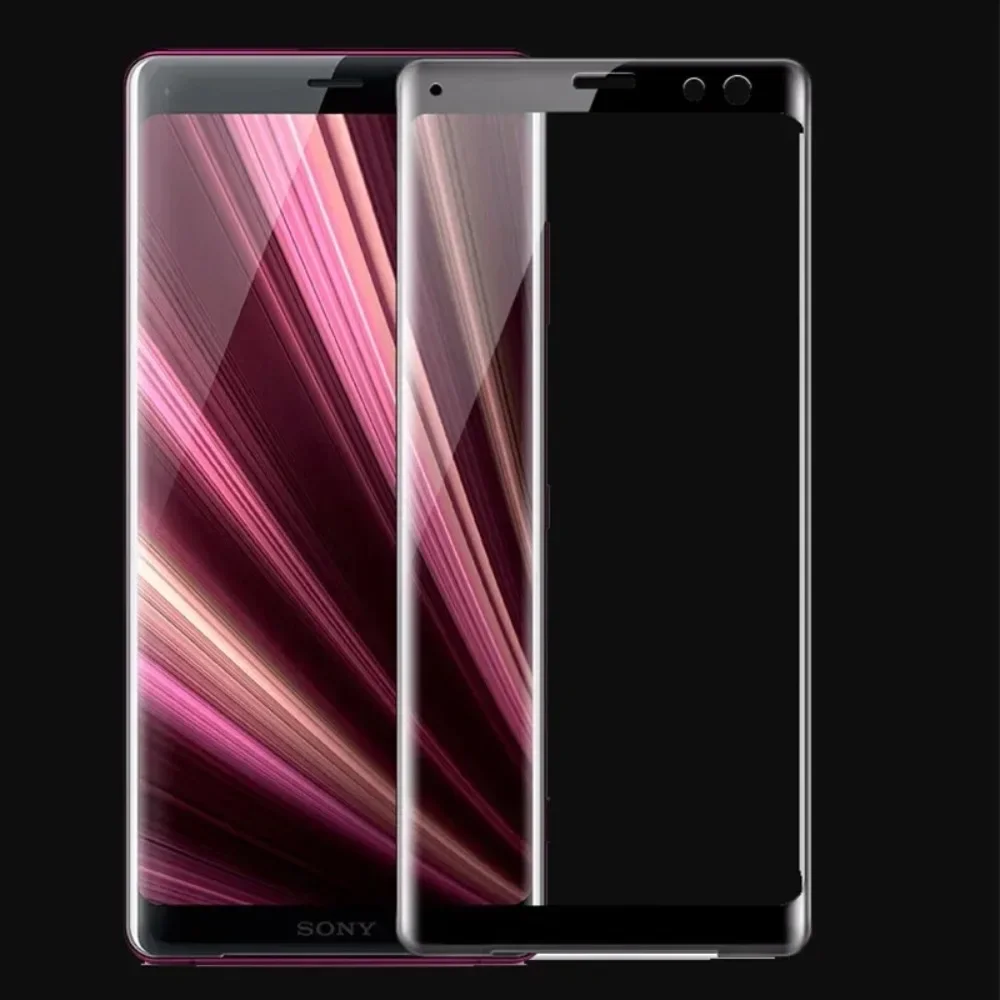 Dla Sony Xperia XZ XZs XZ1 XZ2 XZ3 XZ4 X XC XP Compact Premium 3D Pełne pokrycie Szkło hartowane na ekran Szkło ochronne — zdjęcie 3