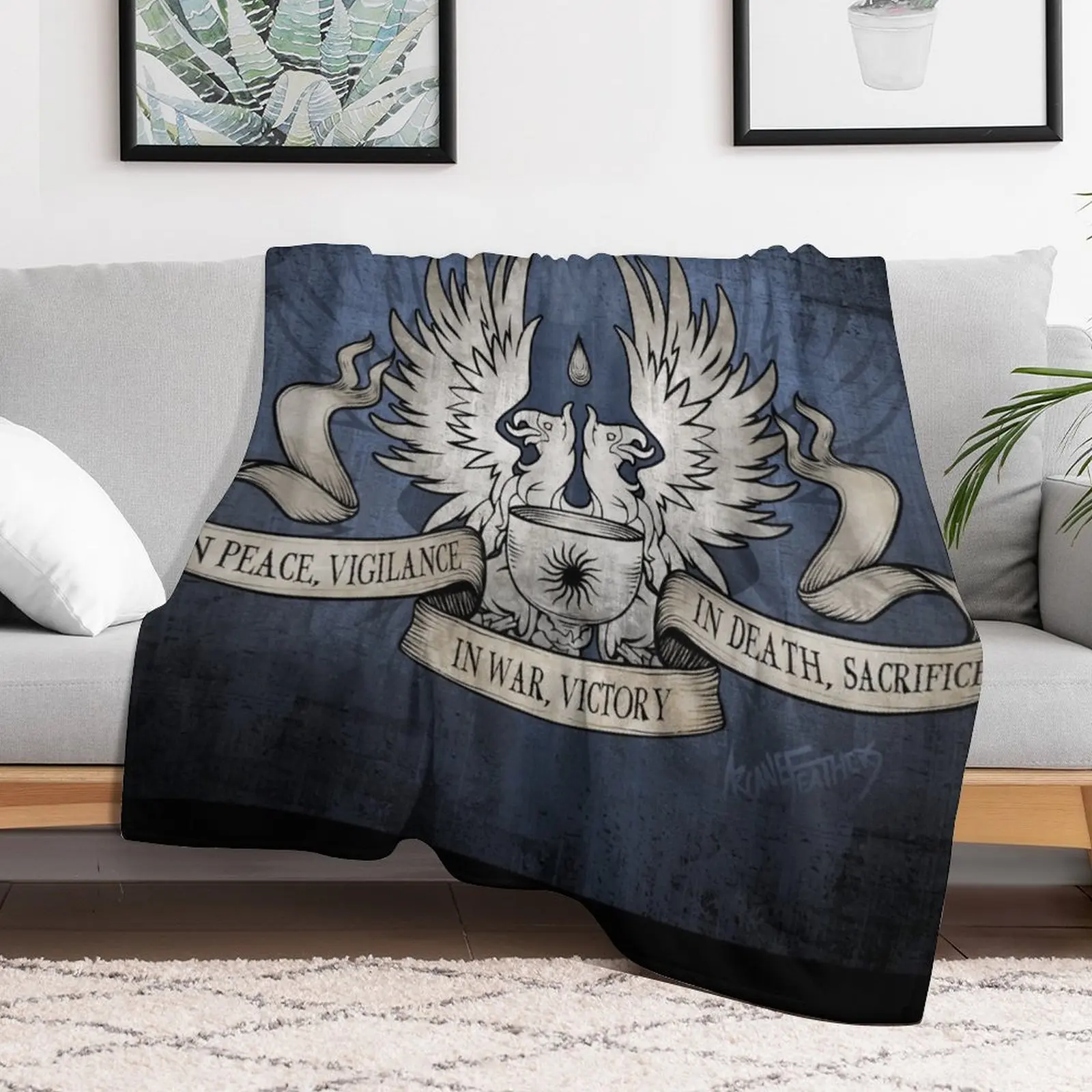 Dragon Age: Grey Warden Motto Throw Blanket Thermals For Travel Comforter Soft Plush Plaid funny gift Blankets