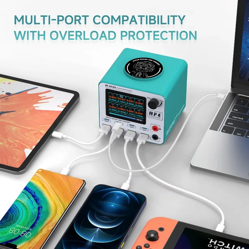 alimentation-electrique-sans-fil-regulee-rf4-rf-mc09-source-d'alimentation-de-table-multi-ports-avec-affichage-dc-charge-rapide-qc30-pour-la-reparation-de-telephones