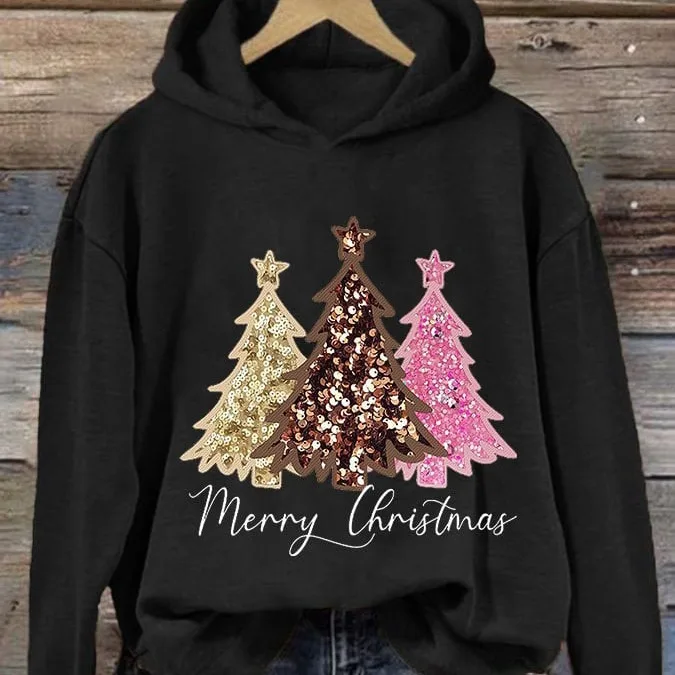 

2025 Autumn Hot Selling Womens 3D Digital Print Hoodie Christmas Patterns Popular Cross Border Pullover with Hood Must-Have Tren