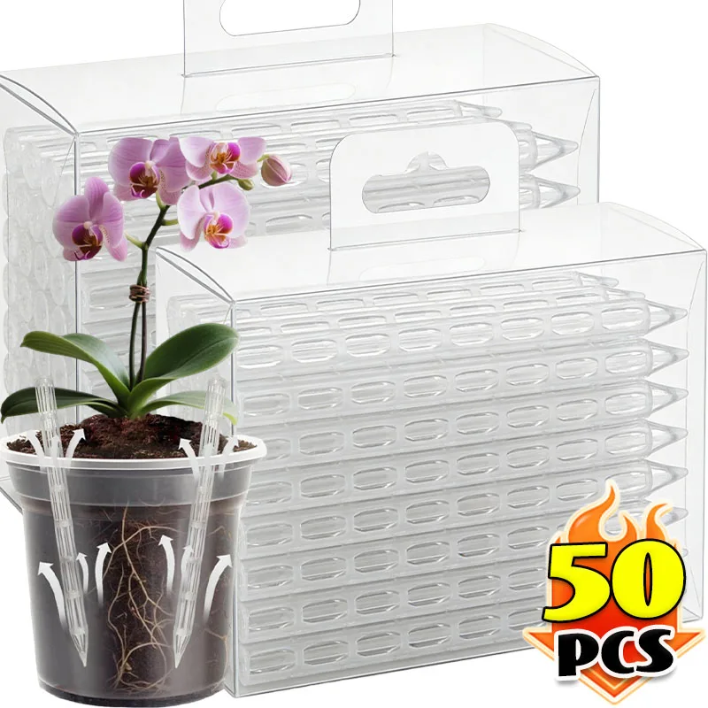 Plastic Soil Air Circulation Tubes Breathable Soil Drainage Pipes Clear Plant Root Ventilation Tube Plant Promote Growth Stick