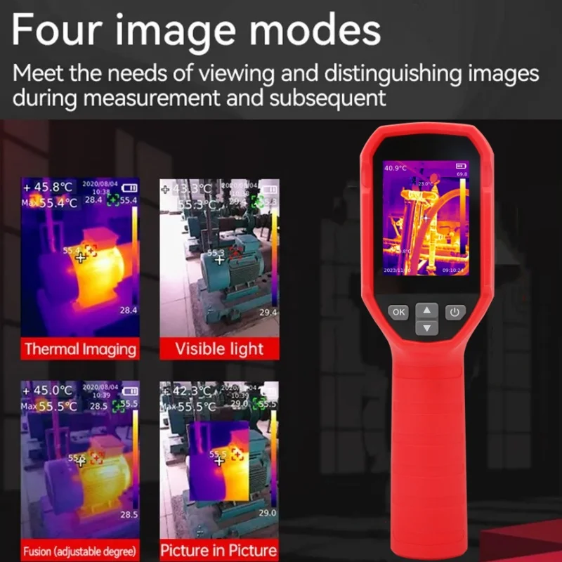 UNI-T UTi716S Thermal Camera 160x120 IR 12μm 2MP & T-Mix Fusion, -20℃~550℃, LED/Laser, IP54, HVAC/Automotive/Electric Inspect