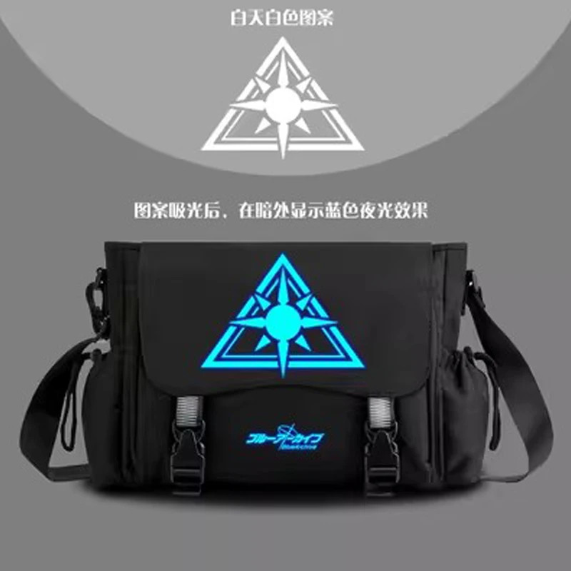 Game Azur Lane Backpacks Blue Archive School Bags Noctilucence Print Oxford Waterproof Teenagers Shoulder Bags Unisex