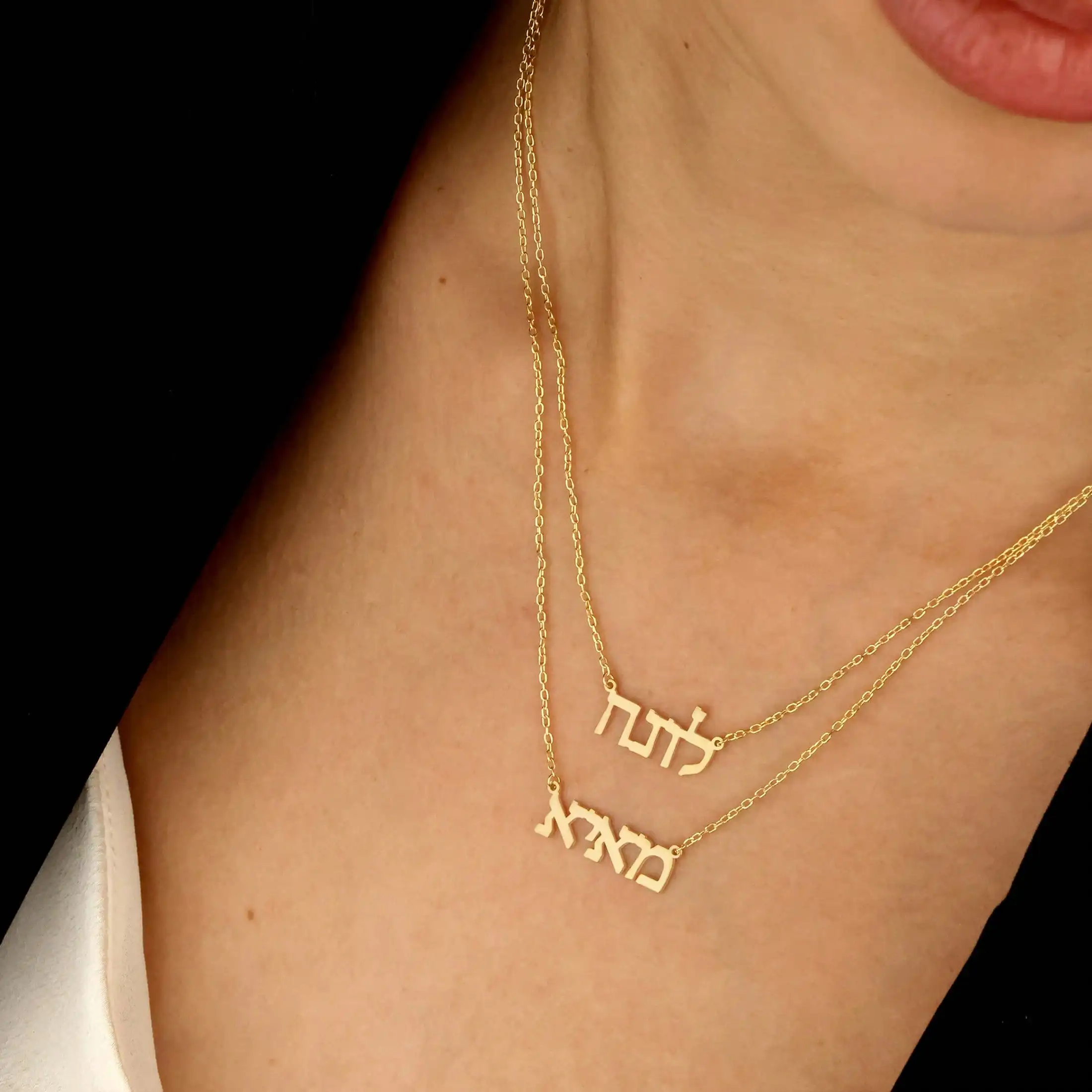 DOREMI Custom Simple Name Dainty Pendant Gift for Women Stainless Steel Arabic Name Necklace
