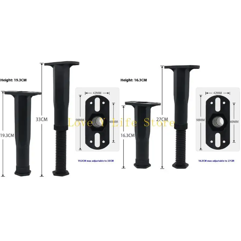 Marco ropa cama pie medio telescópico ajustable ajustable en forma T en forma T