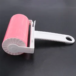 Lint Remover Washable Clothes Hair Sticky Roller Reusable Portable Pet Hair Remover Sticky Roller,Pink