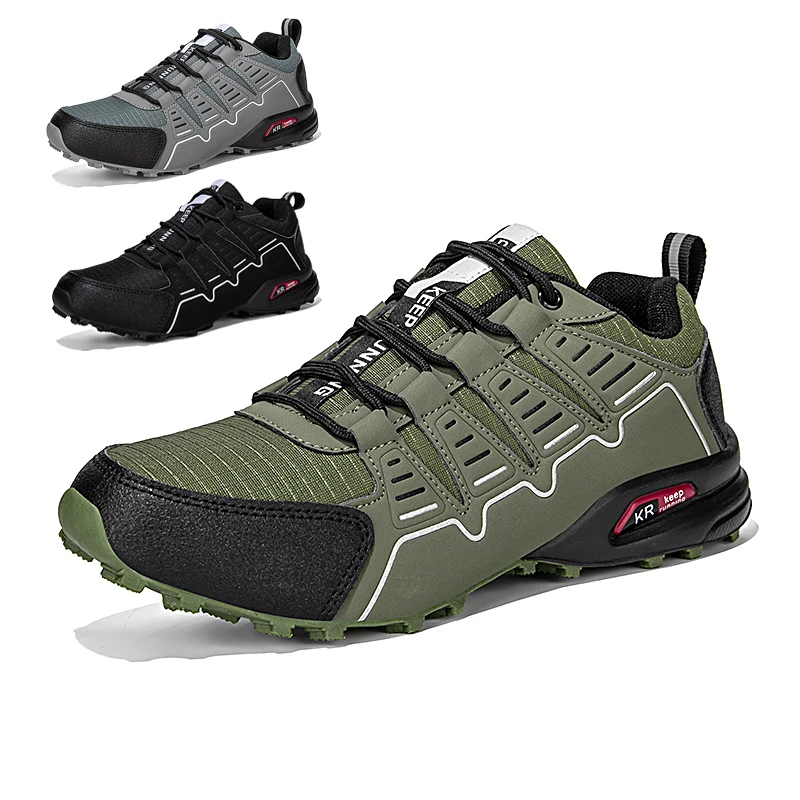 

Waterproof Hiking Shoes Men‘s Outdoor Trekking Sneakers Mountain Climbing Camping Trainers Hunting Tactical Boots Bike Shoes