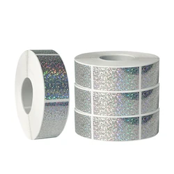 Shengshijie 25x50mm 50pcs/pack Scratch off Sticker Dot Laser 1*2