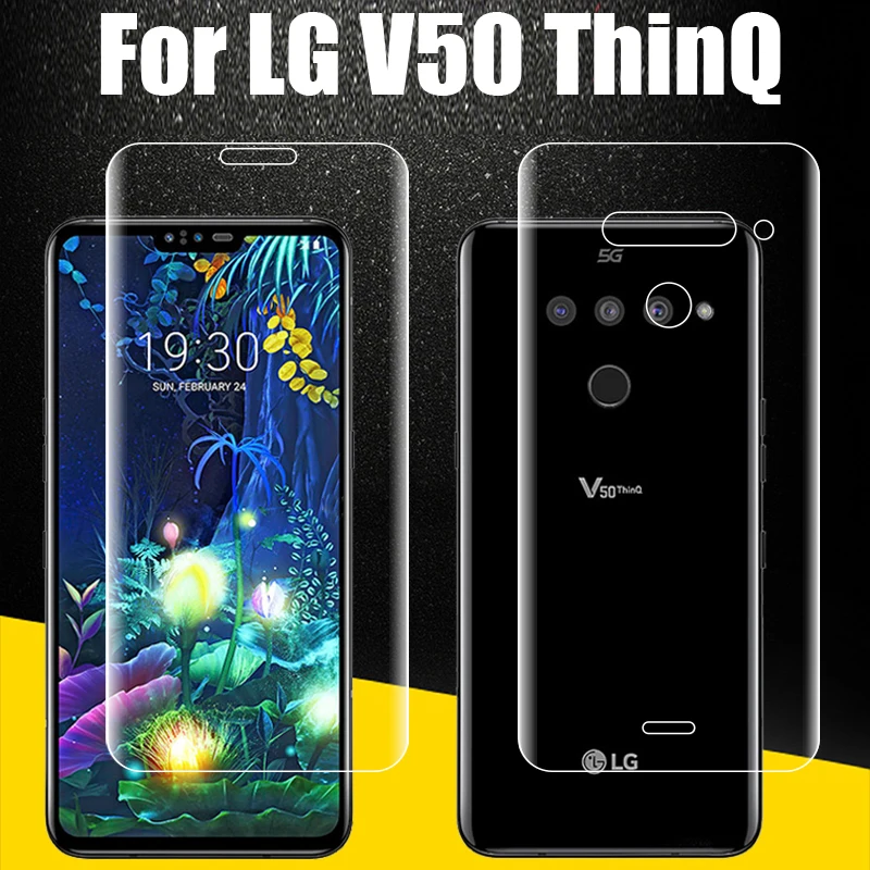 3PCS Matte Hydrogel Film for LG V50 ThinQ 5G Screen Protector Sticker Front Protective Film