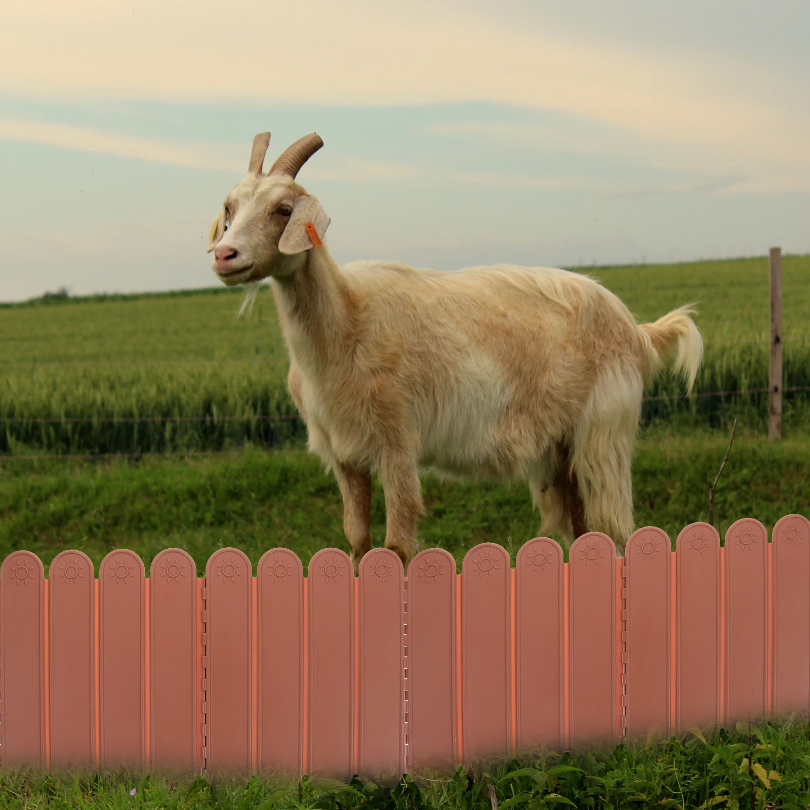 

1 Bag Plastic Garden Fence Durable Lawn Edging Border For Yard Patio Outdoor Landscaping Reusable No Dig Fencing Panels