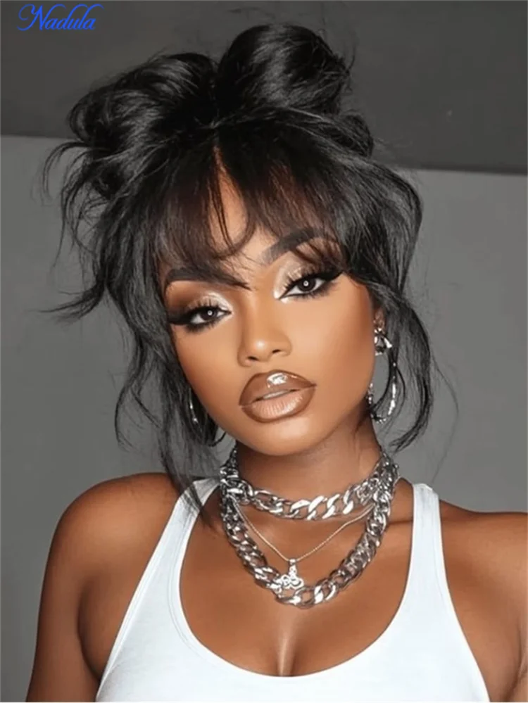 

Nadula NEW 13x4 Ear to Ear Lace Frontal Human Hair Wig Face Framing Drawstring Lace Front Wig Body Wave Density 180%