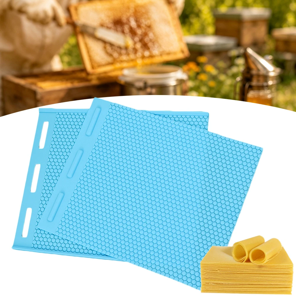 Silikon-Bienenwachs-Grundplattenform, Wabenprägematte, Imkerei-Ausrüstung, DIY-Werkzeug zur Herstellung von Bienenstock-Wabenfundamenten – Detail 4