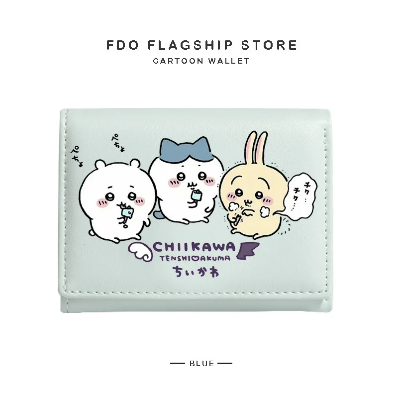 Hachiware Short Style Mini Wallet Girl Multiple Card Slots New Style Girl Usagi Chiikawa Coin Purse Bags for Woman