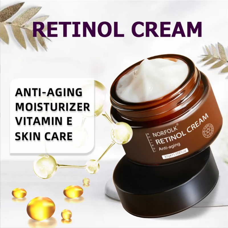 Retinol Moisturizing Cream Fade Wrinkle Firming Lifting Anti-Aging Whitening Cream Brightening Facial Skin Care Cream Cosmetics