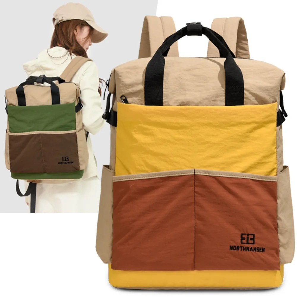 

Color Matching Sports Student Style Versatile Commuting Leisure Outdoor Camping Trend Temperament Backpack Multi-function