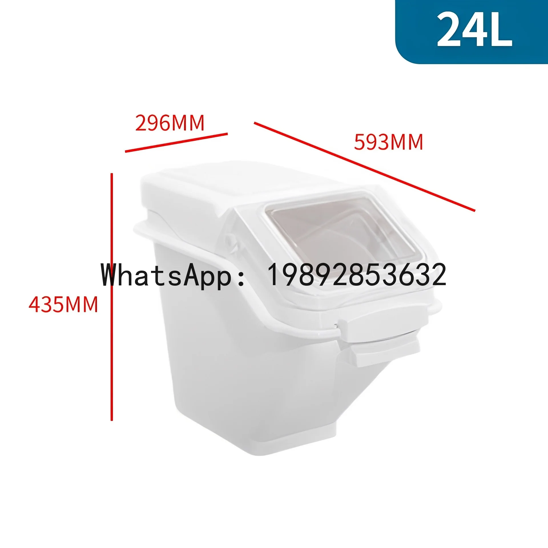 

PYJ large-capacity kitchen plastic rice bucket flour dry cargo rice storage box--2pcs