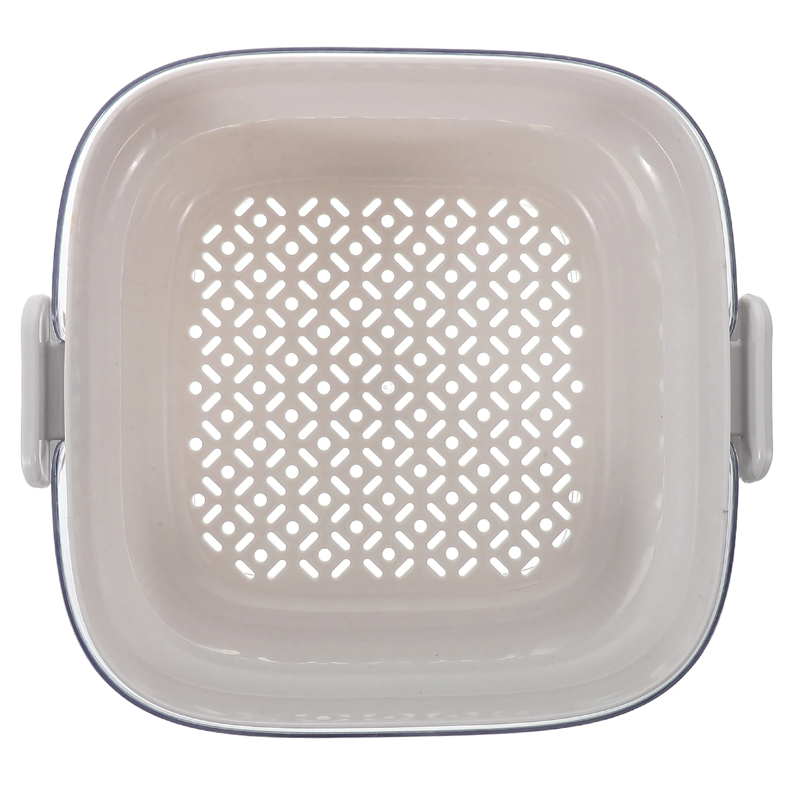 

Double Layer Vegetable Fruit Drainer Basket Kitchen Strainer for Washing Draining Food Efficient Space-Saving Drainage Basket