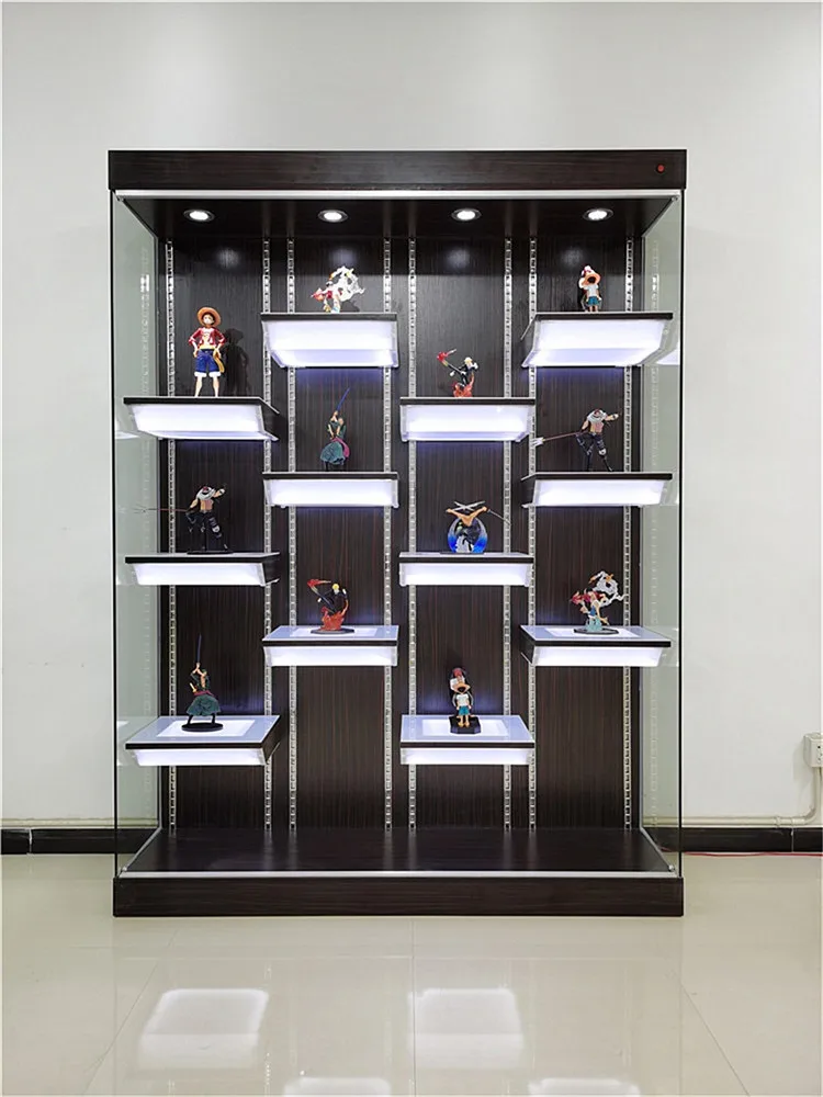 Figure Display Cabinet Household Animation Model Cabinet Glass Showcase Gift Sample Collection Display Rack