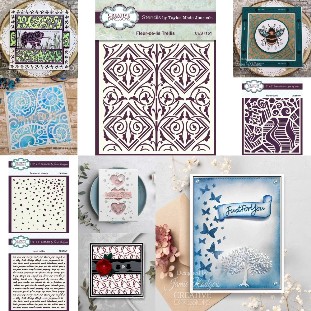 Stencil Scrapbook Diary Decoration Embossing Template DIY Greeting Card Handmade Five-pointed Star Christmas Tree 2025 New