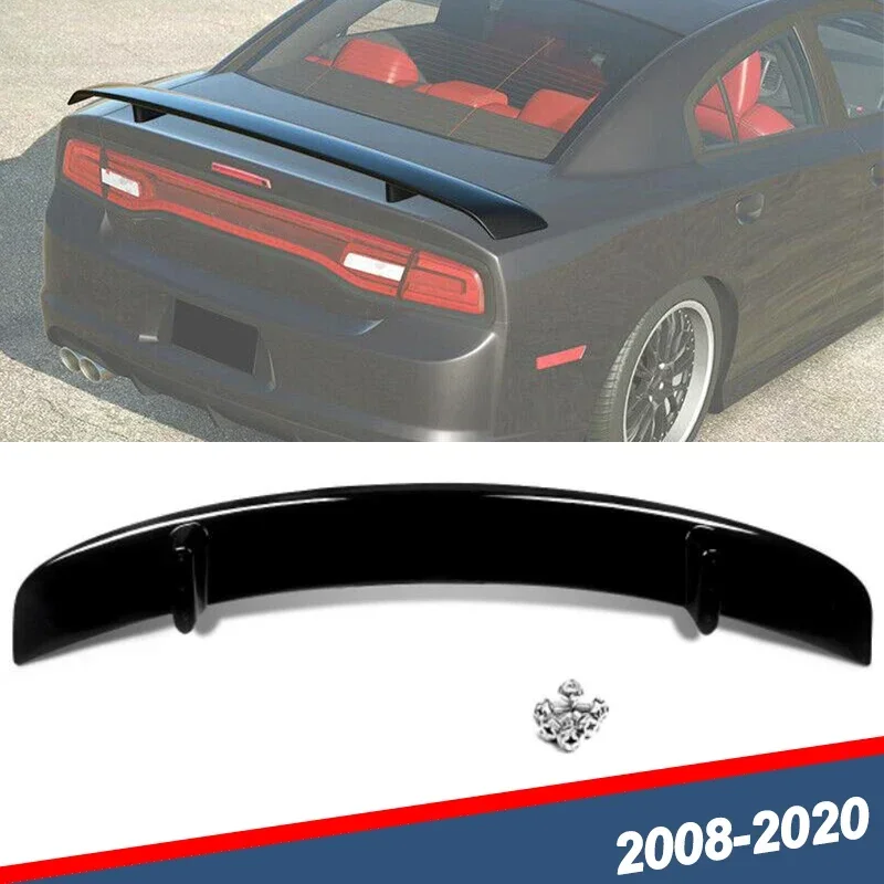 Fits 2011-2018 Dodge Charger Factory Style Rear Trunk Wing Spoiler Black ABS