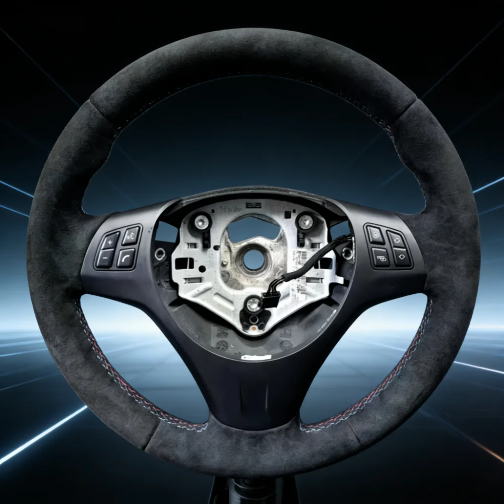 

Custom DIY Car Steering Wheel Cover M Sport M3 E90 E91 E92 E93 E87 E81 E82 E88 X1 Suede Steering Wrap Braid Cover For BMW E84