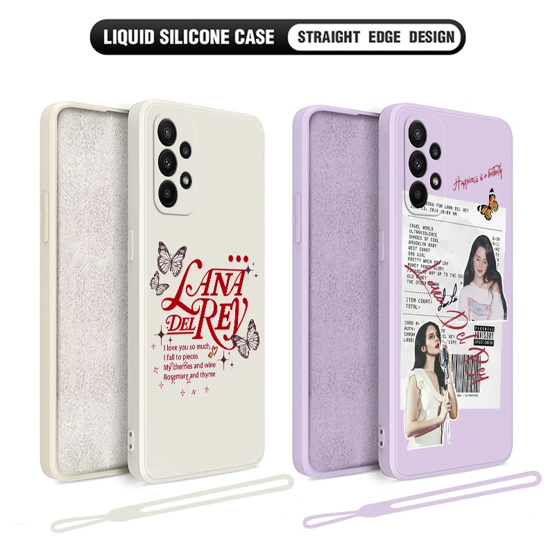 

Singer Lana Del Rey Poster Case For Samsung A54 A34 A73 A53 A33 A23 A14 A13 A03 A04 A72 A52 A32 A22 A12 4G 5G With Hand Strap