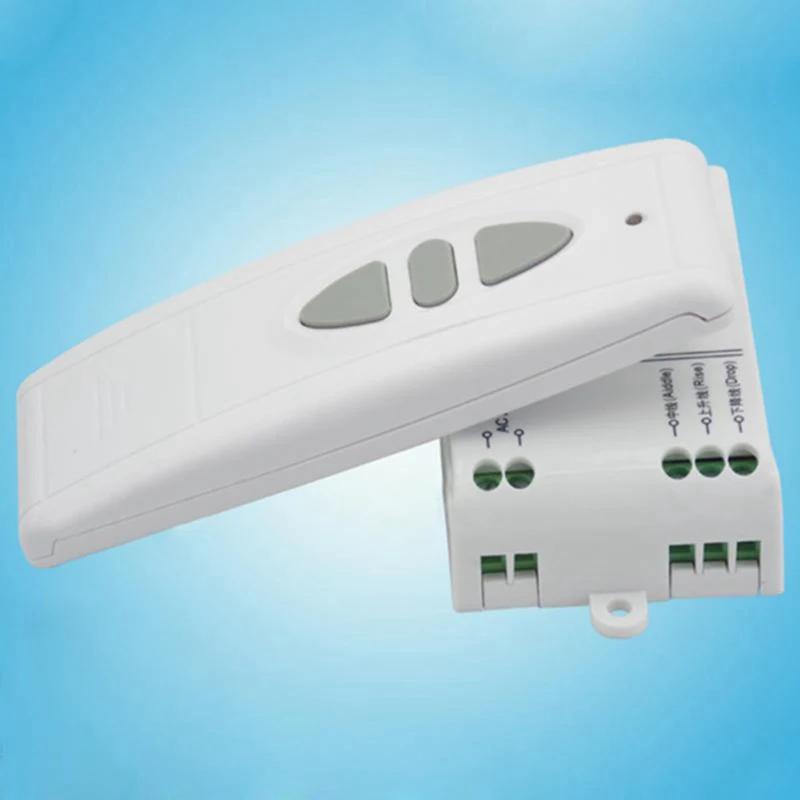 N379R--T02 AC 220V Motor Wireless Remote Control Switch UP Down Stop Tubular Motor Controller Forward Reverse TX RX Latched