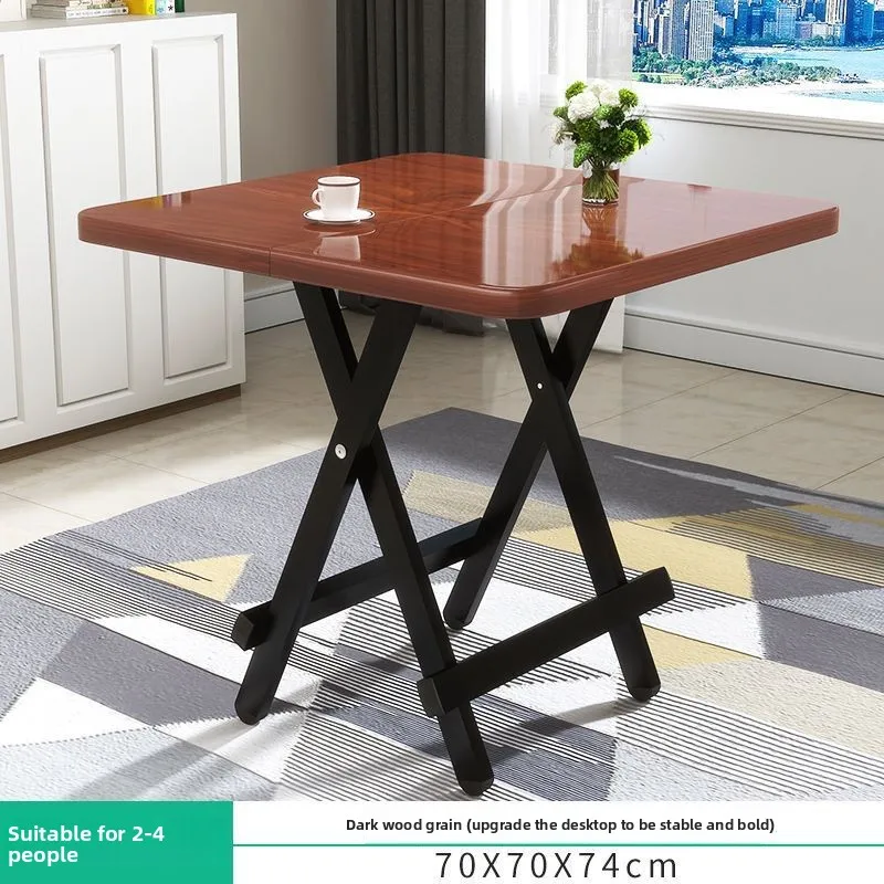 Household Goods Folding Table And Chair Set Household Dining Chair Simple Outdoor Dining TableFoldable Dining Table And Chair