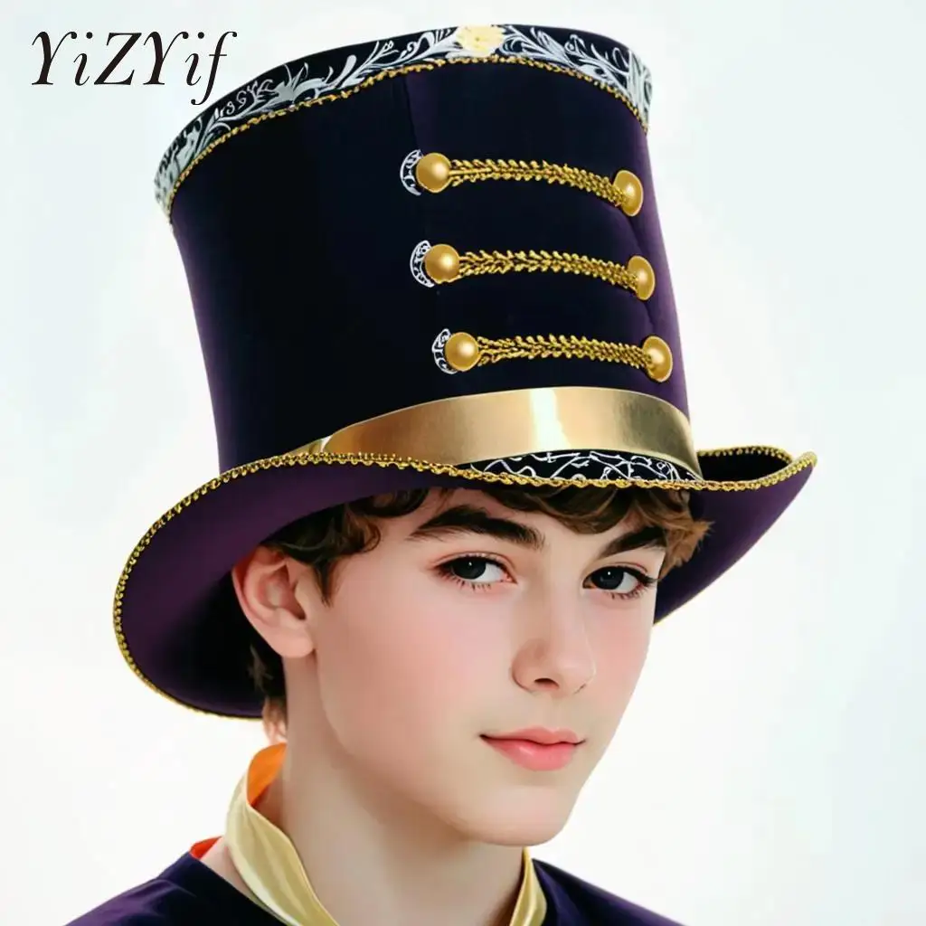 Christmas Fascinator Welcome Top Hat Circus Ringmaster Coachman Hat Classic Christmas Hat Majorette Master Halloween Cosplay Cap