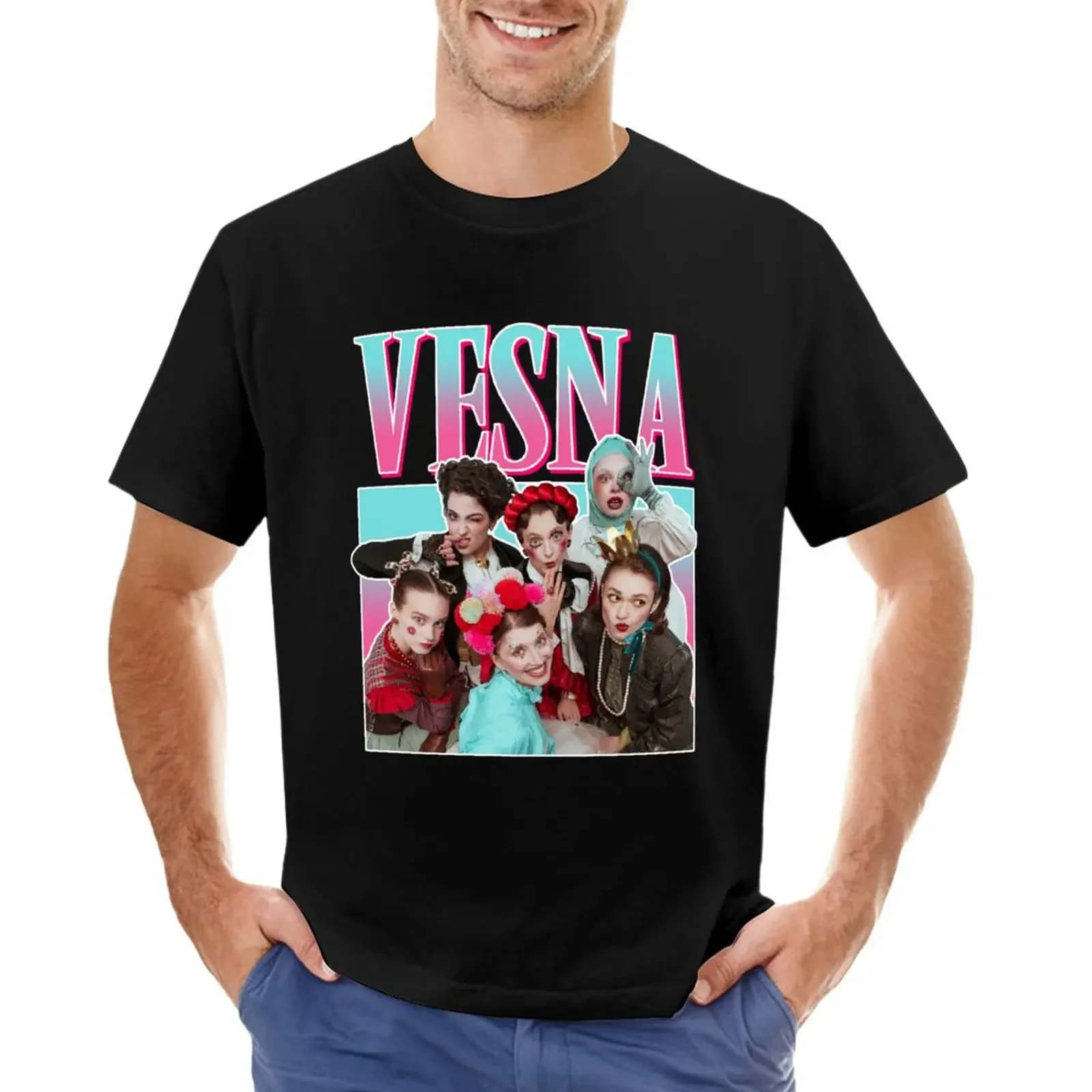 Summer top heavyweight t shirts for men Vesna My Sister's Crown Czech Republic  Song Contest 2024 T-Shirt funny new