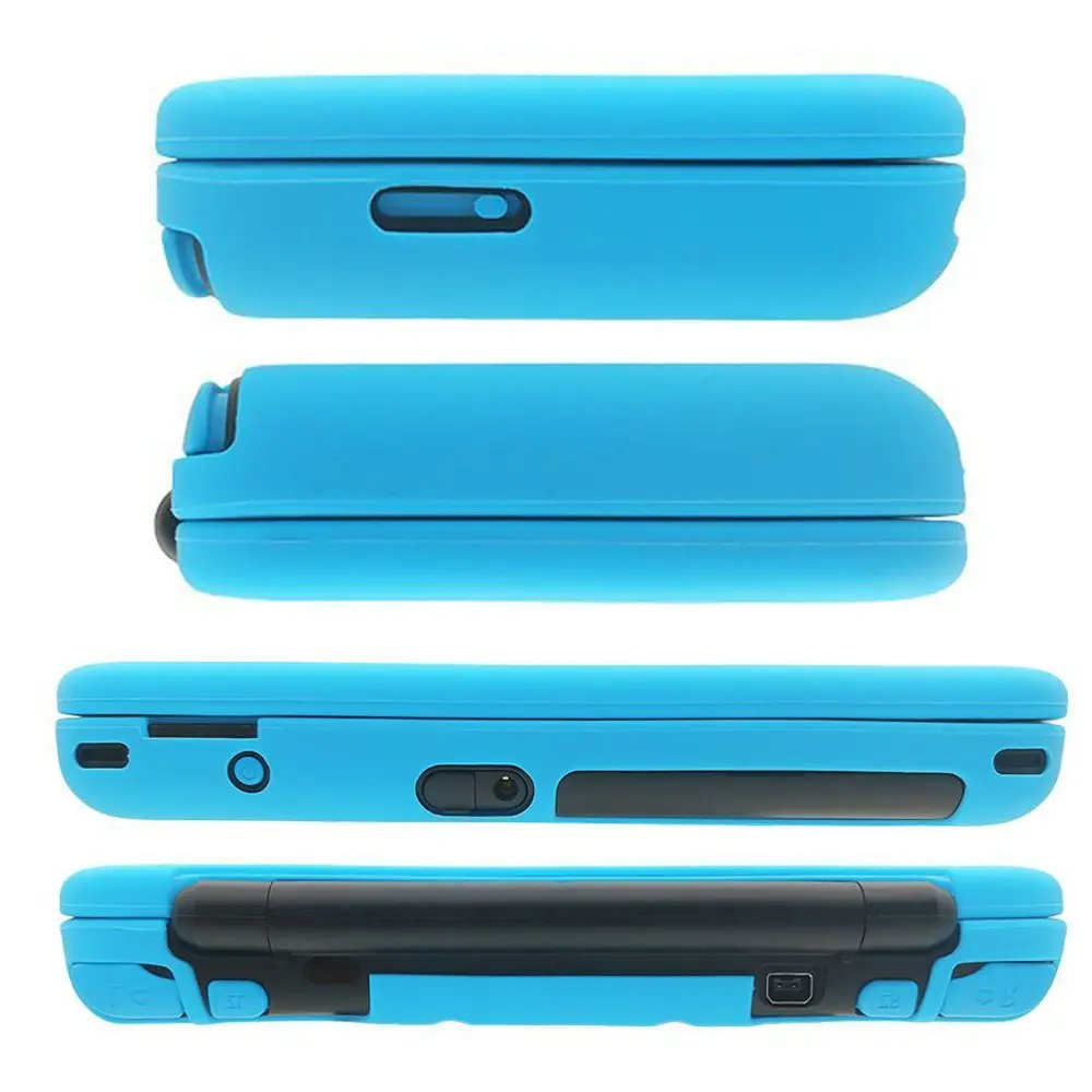 UEHSDAY-funda de silicona para Nintendo 2DS XL, carcasa protectora para Nintendo 2DS, ll-blue