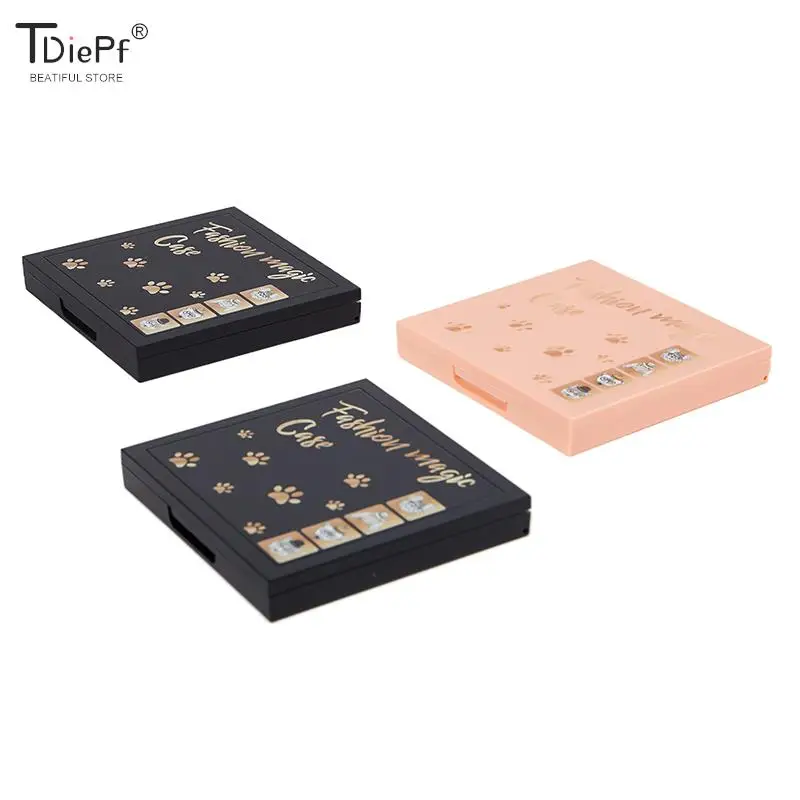 1Pcs Square  Empty Magnet Eye Shadow Case Cosmetics Palette Eyeshadow Blusher DIY Beauty Makeup Box Makeup Dispensing Make Box